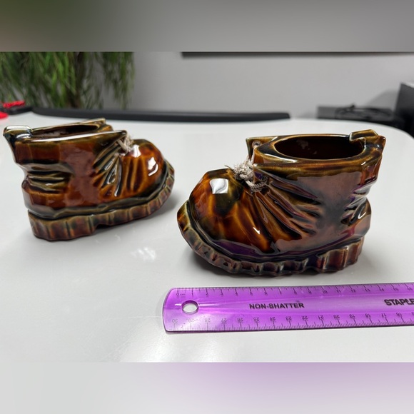 Vintage ceramic boots ( Ashtray ) 1950-60 from Japan like new - Picture 10 of 10